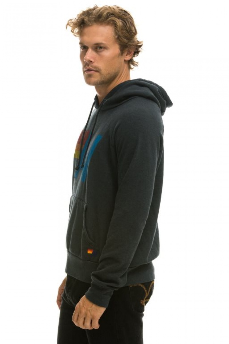 Sudadera con Capucha Aviator Nation Logo Pullover Mujer Grey | 05YMJTHEQ