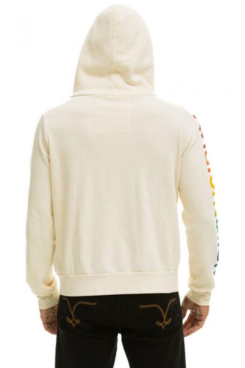 Sudadera con Capucha Aviator Nation Miami Hombre White | 59XUEMACQ