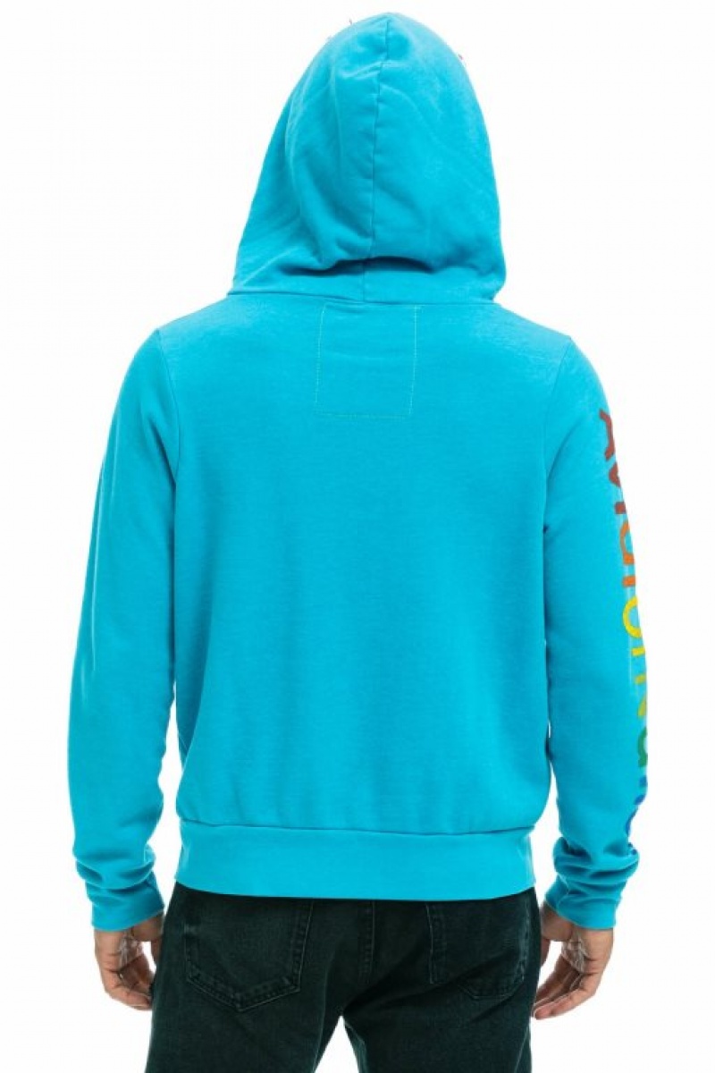 Sudadera con Capucha Aviator Nation Miami Mujer Blue | 02OLQVNBF