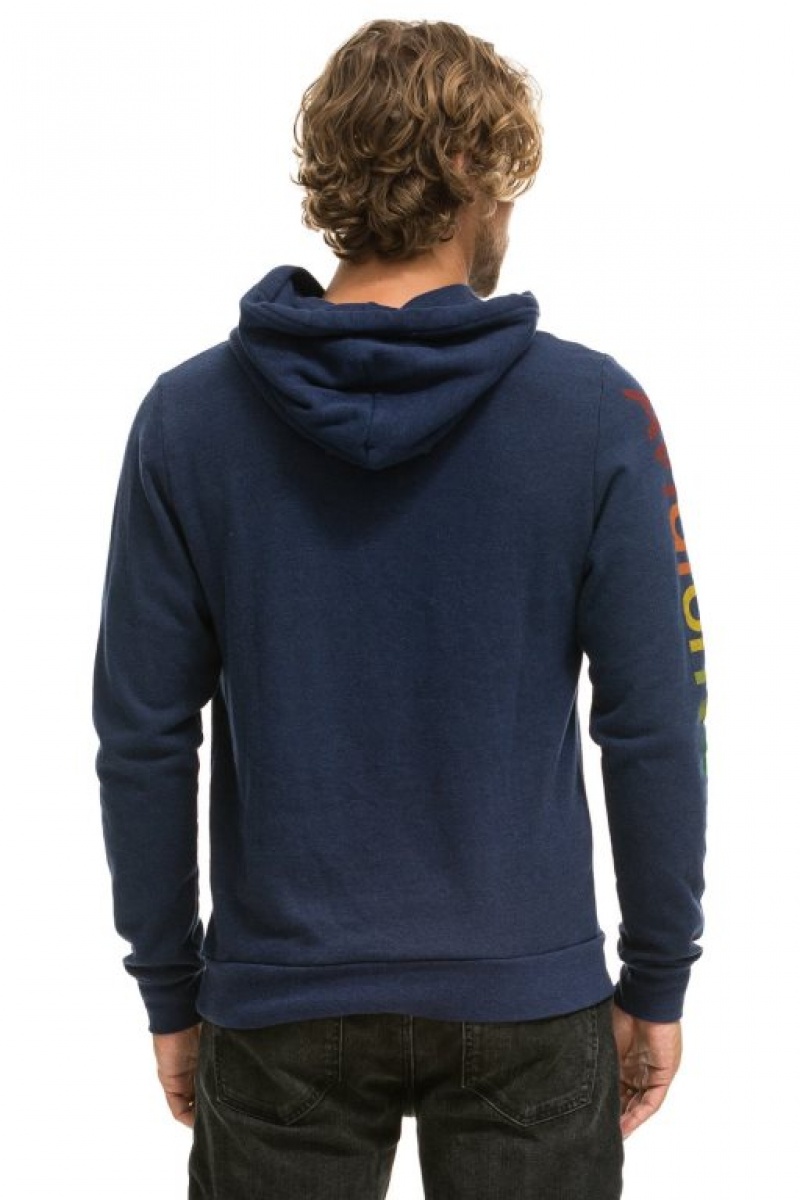 Sudadera con Capucha Aviator Nation Mill Valley Mujer Navy | 07LFJWYTH