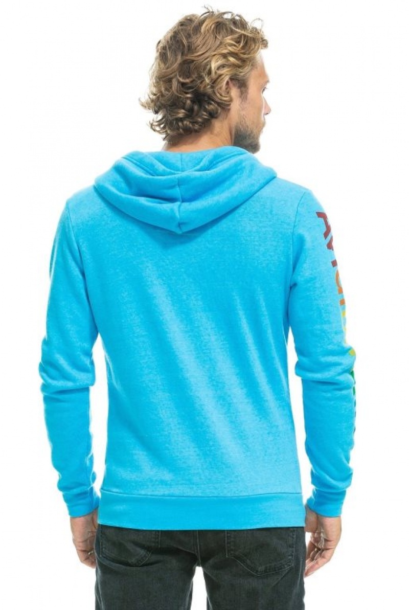 Sudadera con Capucha Aviator Nation Mujer Blue | 02YHTVAWB