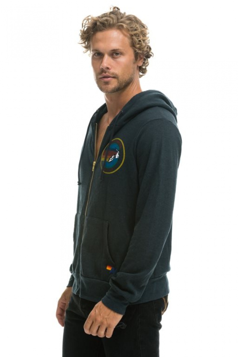 Sudadera con Capucha Aviator Nation Mujer Grey | 03AJSEWOH