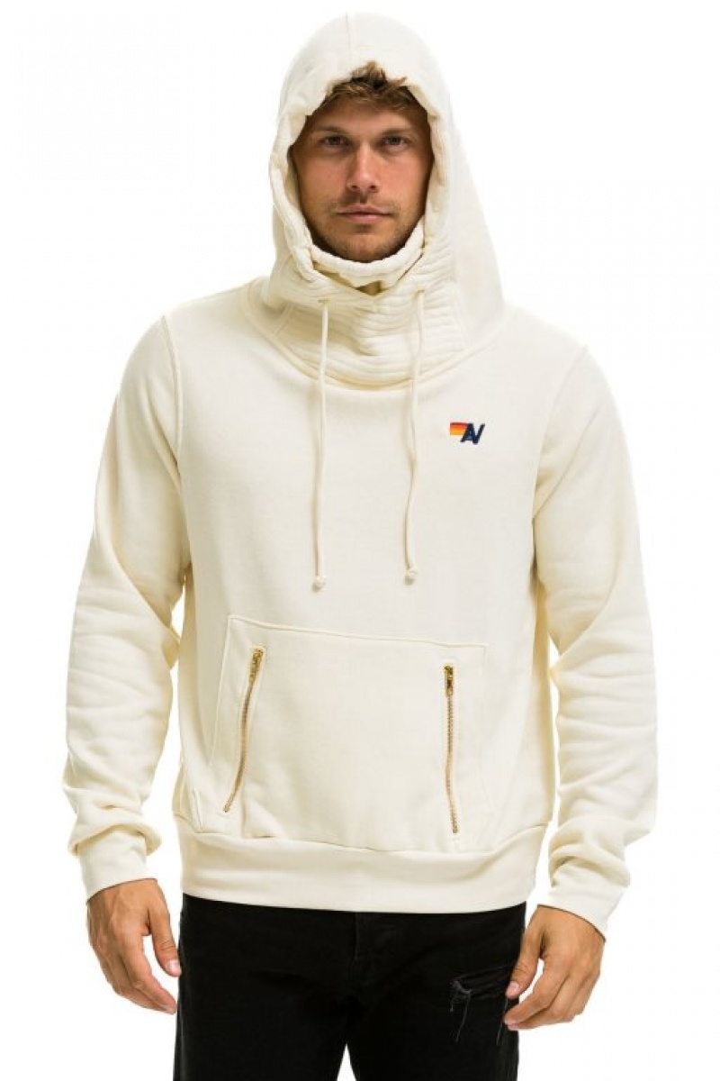 Sudadera con Capucha Aviator Nation Ninja Pullover Mujer White | 05GTVNJAM