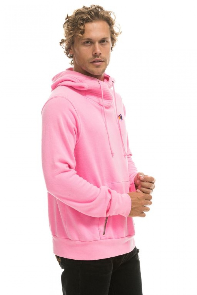 Sudadera con Capucha Aviator Nation Ninja Pullover Mujer Pink | 05KBGLVWP