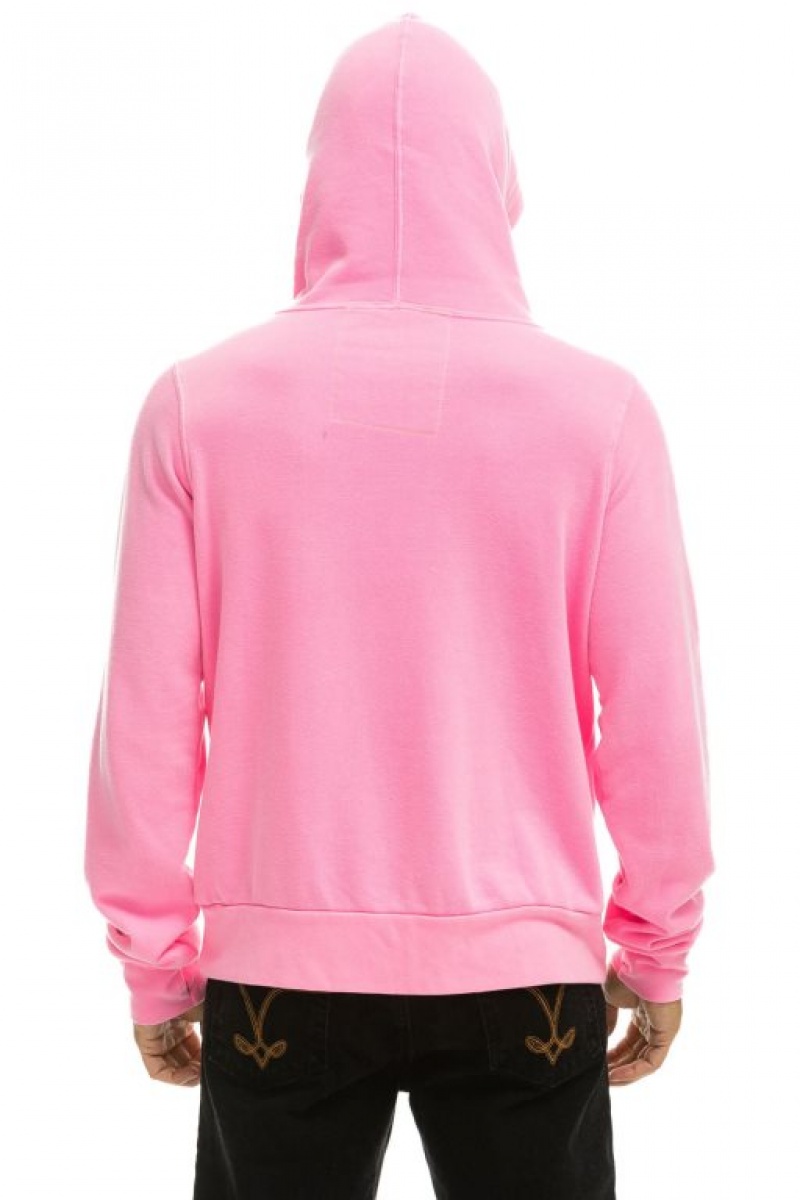 Sudadera con Capucha Aviator Nation Ninja Pullover Mujer Pink | 05KBGLVWP