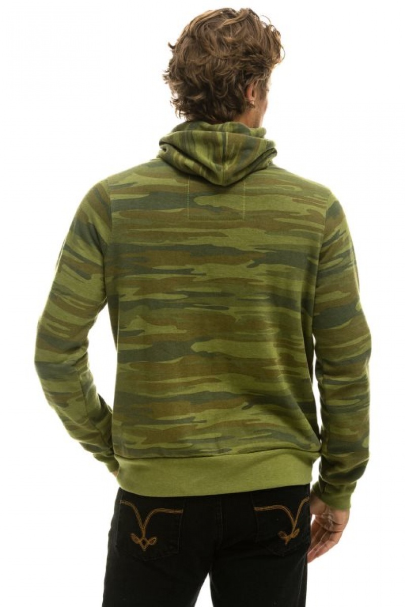 Sudadera con Capucha Aviator Nation Ninja Pullover Mujer Camo | 05QGNYURV