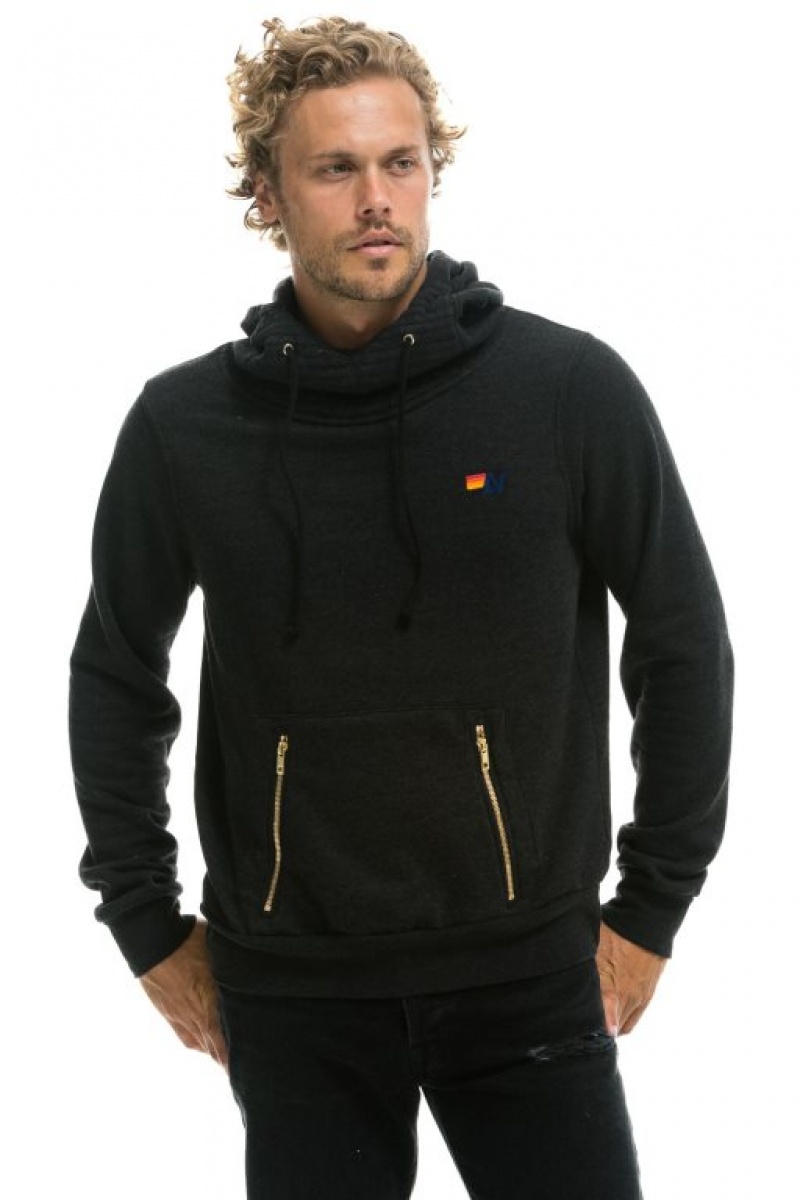 Sudadera con Capucha Aviator Nation Ninja Pullover Mujer Black | 05STRDMOV