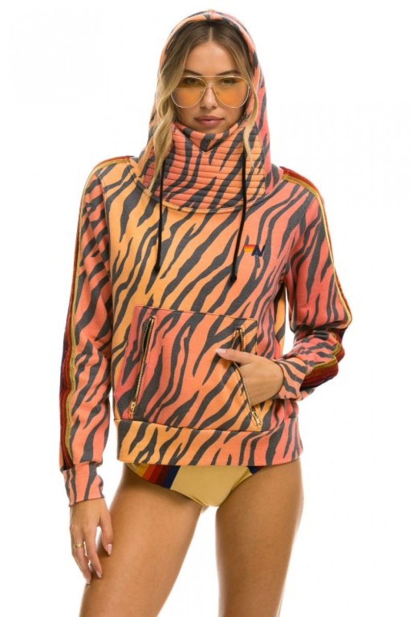Sudadera con Capucha Aviator Nation Ninja Pullover Hombre Tiger | 63ERMYGOI