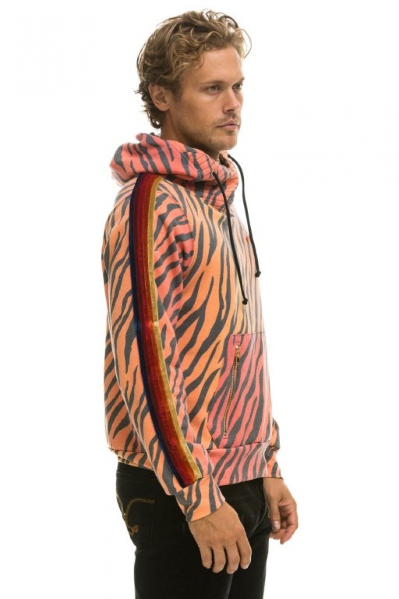 Sudadera con Capucha Aviator Nation Ninja Pullover Hombre Tiger | 63ERMYGOI