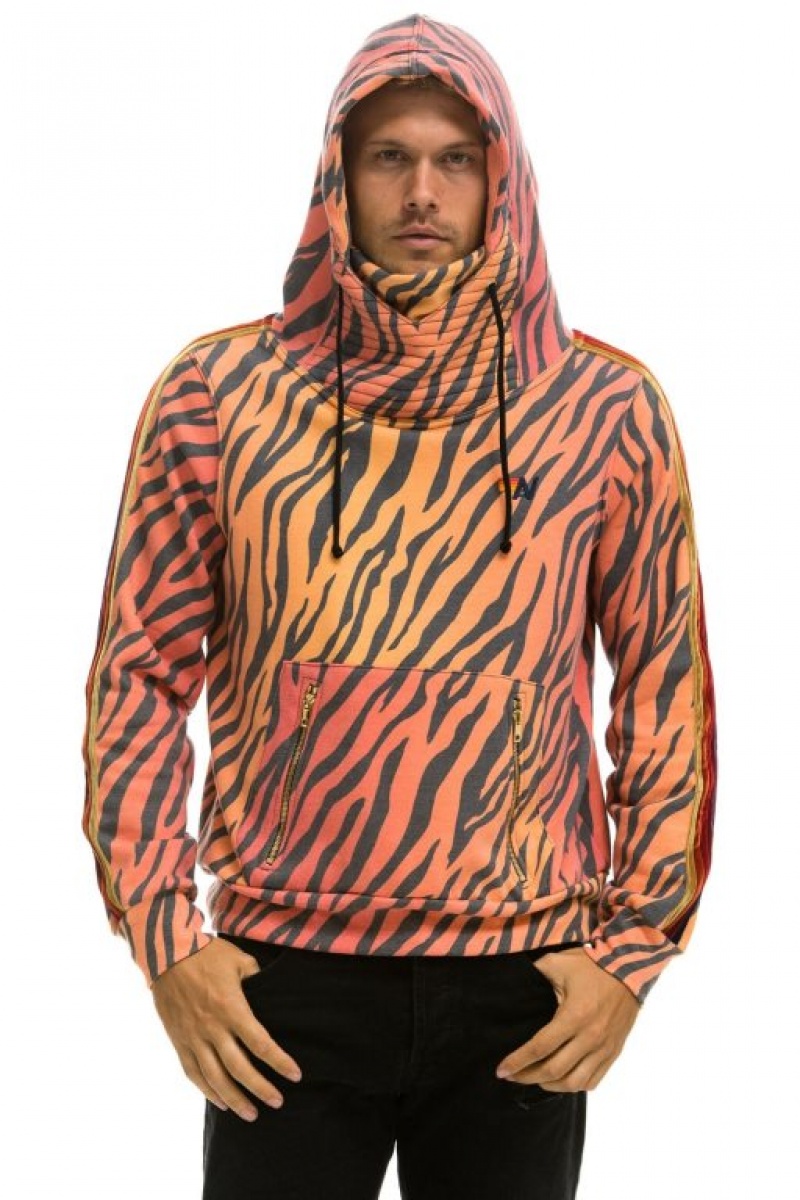 Sudadera con Capucha Aviator Nation Ninja Pullover Hombre Tiger | 63ERMYGOI
