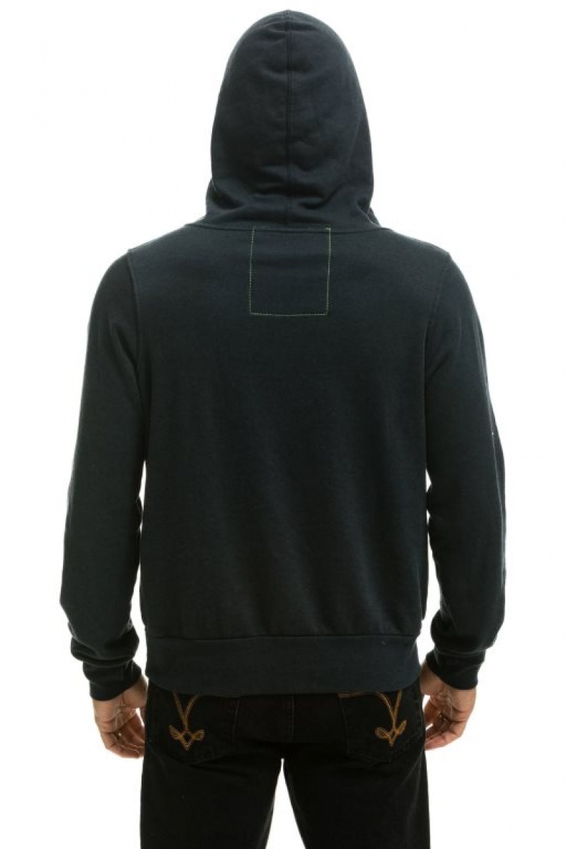 Sudadera con Capucha Aviator Nation Ninja Pullover Hombre Grey | 63JKIRSNT