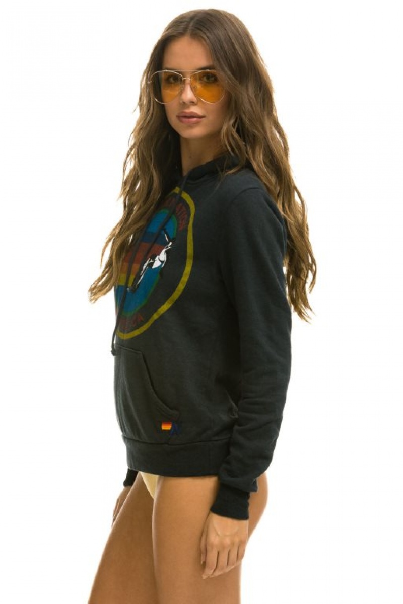Sudadera con Capucha Aviator Nation Pullover Mujer Grey | 07KTIQEXF