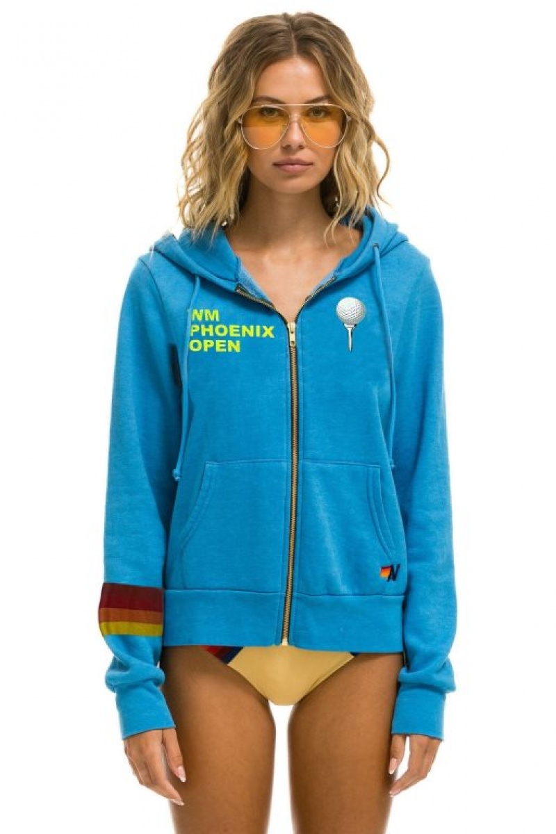 Sudadera con Capucha Aviator Nation Wm Phoenix Open 2023 Hombre Ocean | 59QZLGICW