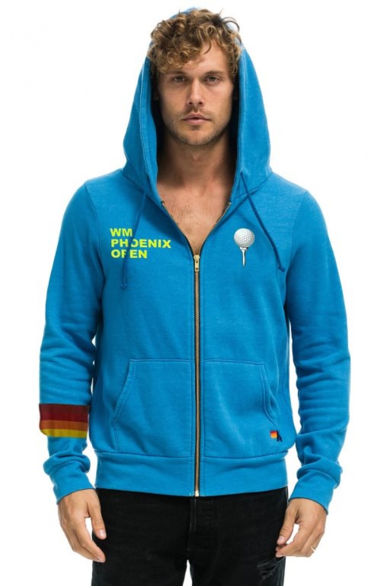 Sudadera con Capucha Aviator Nation Wm Phoenix Open 2023 Hombre Ocean | 59QZLGICW