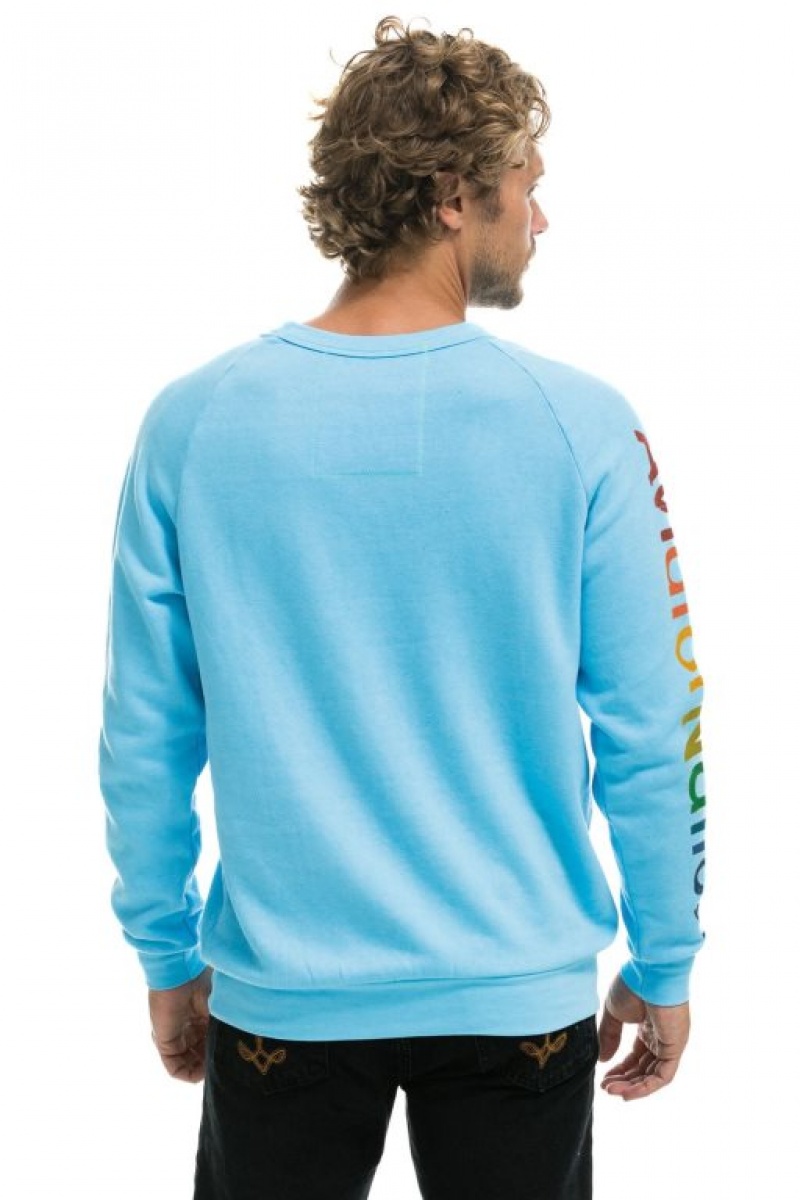 Sudaderas Aviator Nation Austin Crew Mujer Blue | 20HDOZSLA