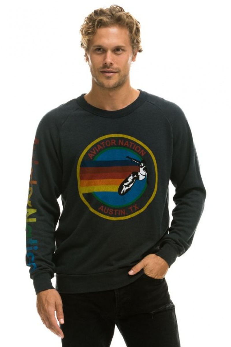Sudaderas Aviator Nation Austin Mujer Grey | 20KIQMRUT