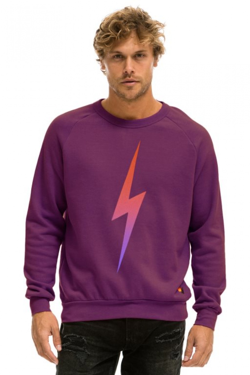 Sudaderas Aviator Nation Bolt Fade Mujer Purple / Purple Orange | 18BOLVDPA