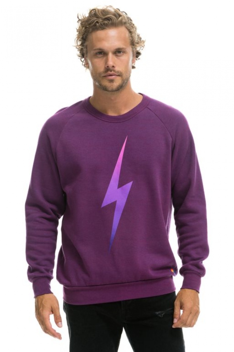 Sudaderas Aviator Nation Bolt Fade Mujer Purple / Pink Purple | 18CMXONVF