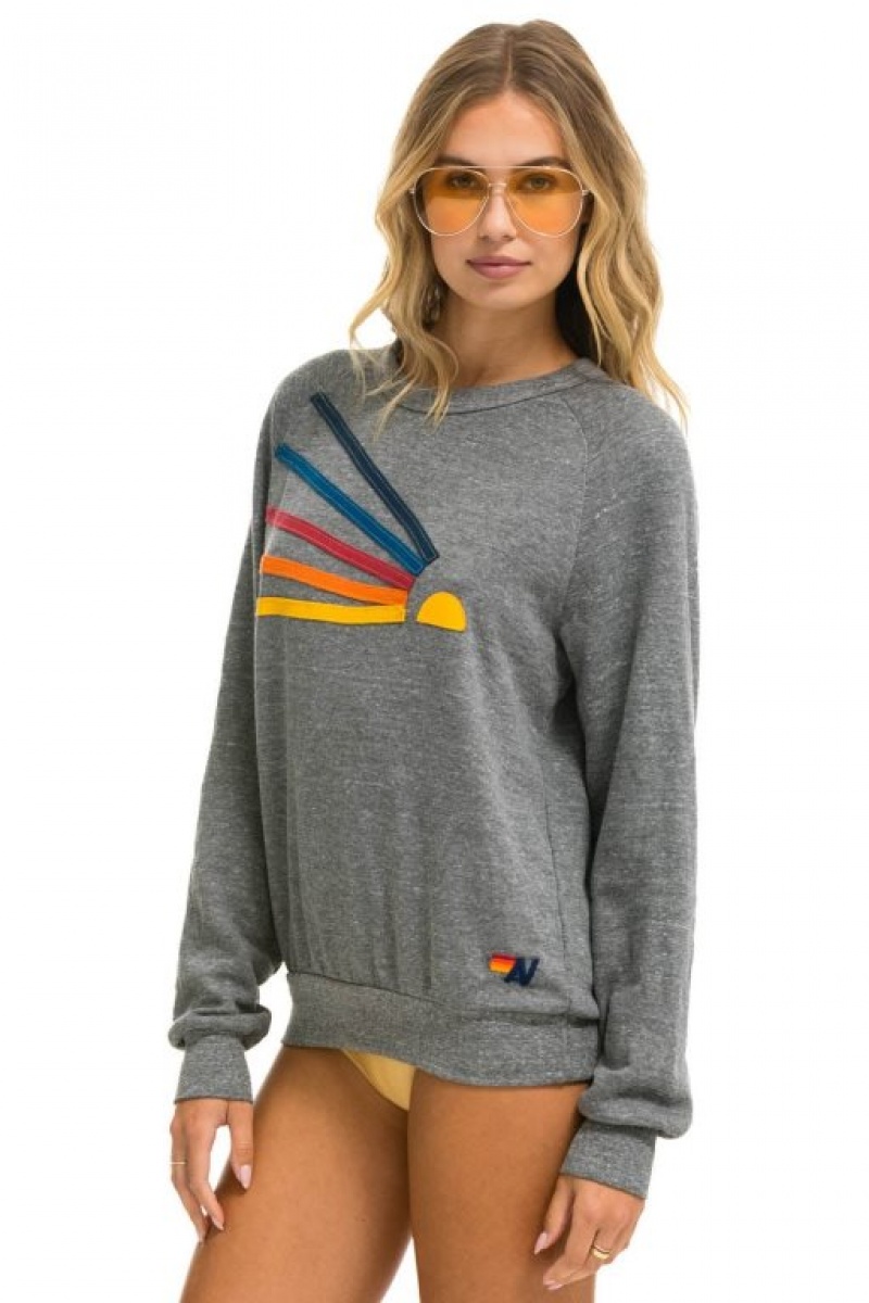Sudaderas Aviator Nation Daydream Mujer Grey | 17BRDWZSP