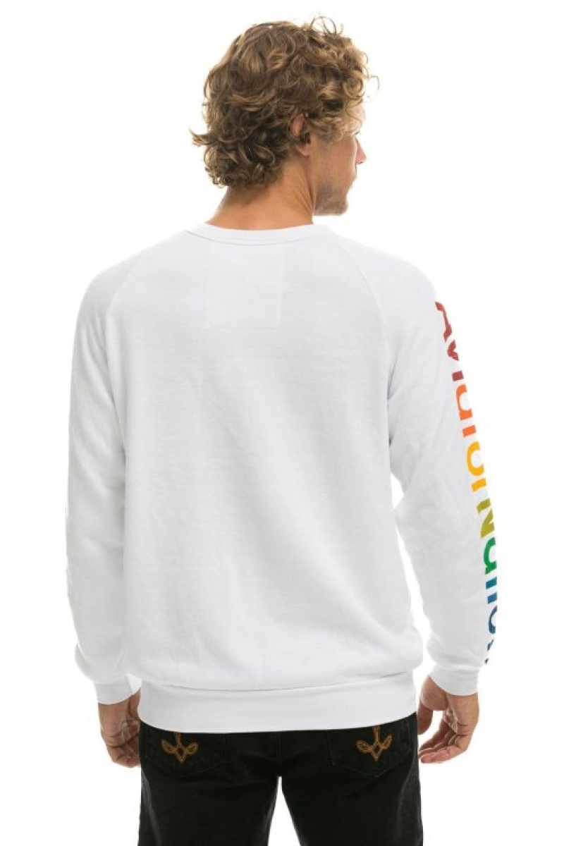 Sudaderas Aviator Nation Laguna Beach Mujer White | 19VOJKZRW