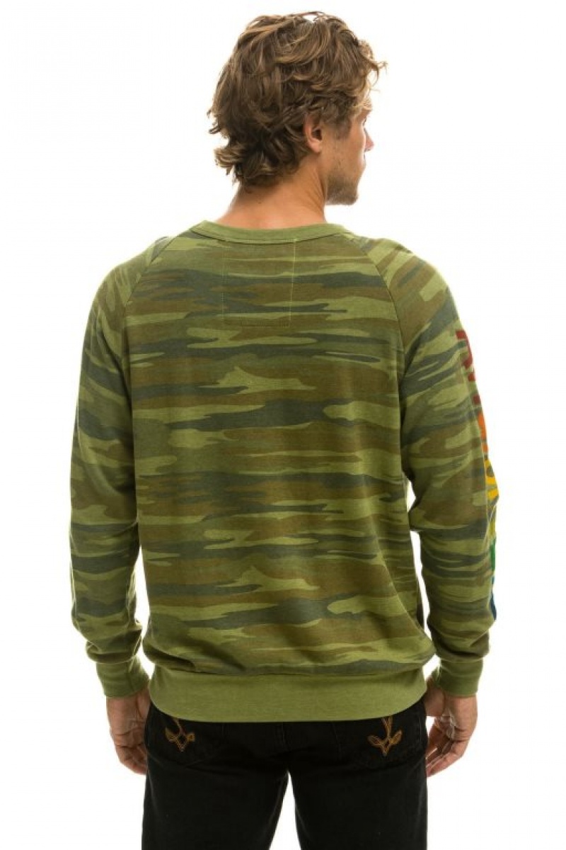 Sudaderas Aviator Nation Laguna Beach Mujer Camo | 19WNTCOZX