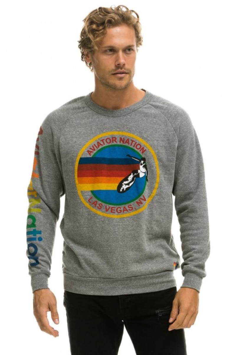 Sudaderas Aviator Nation Las Vegas Mujer Grey | 19UFPOYLX