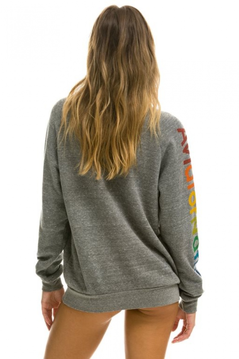 Sudaderas Aviator Nation Las Vegas Mujer Grey | 19UFPOYLX