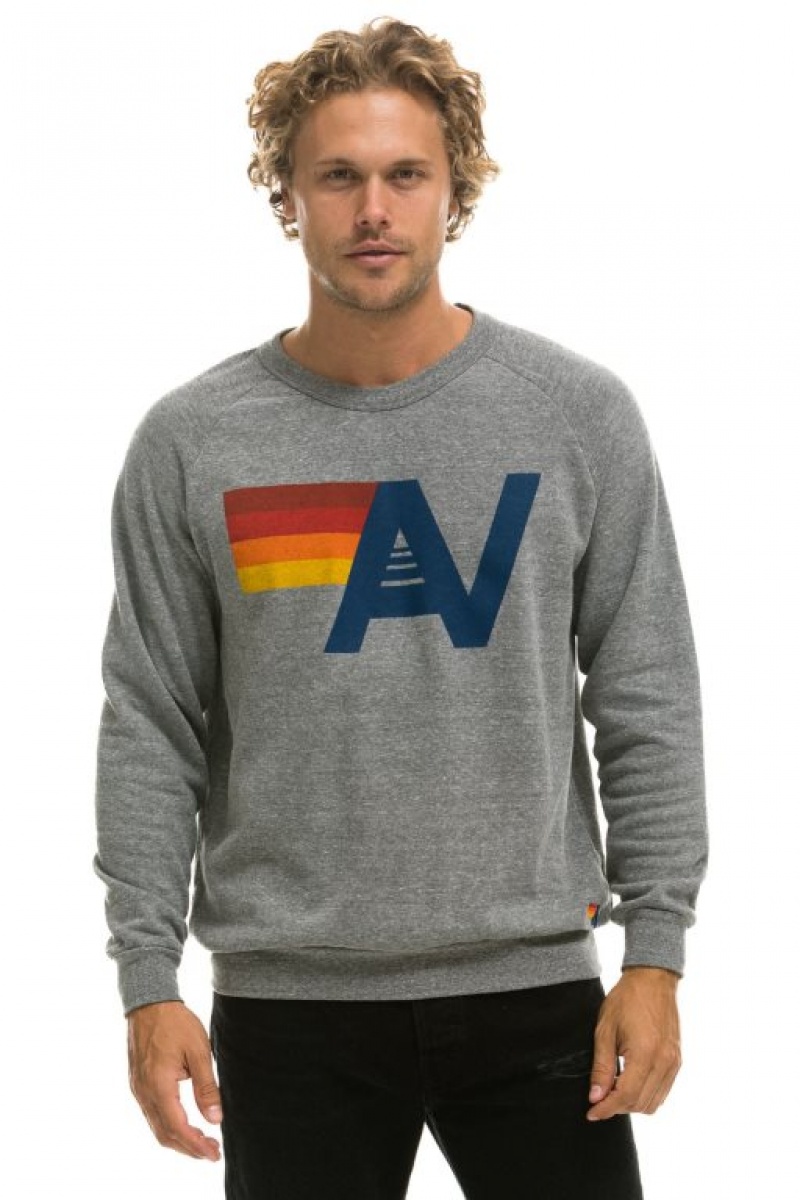 Sudaderas Aviator Nation Logo Mujer Grey | 16PNRLMQW