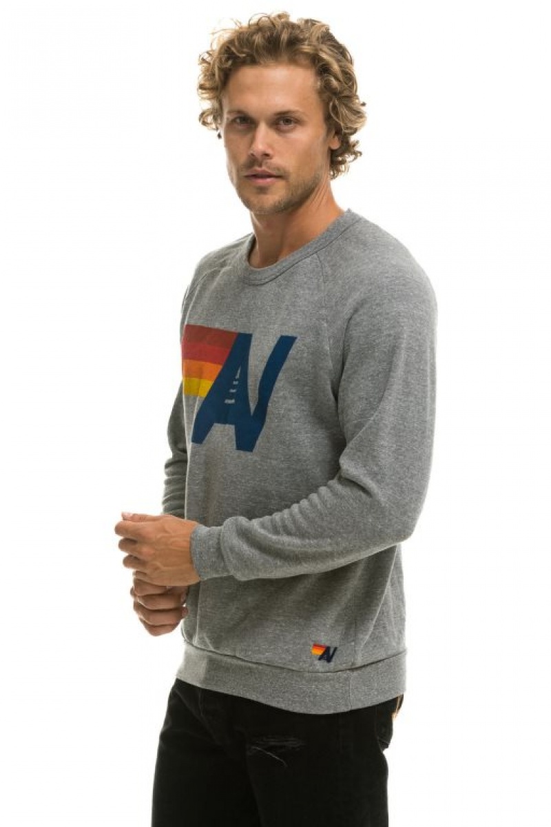 Sudaderas Aviator Nation Logo Mujer Grey | 16PNRLMQW