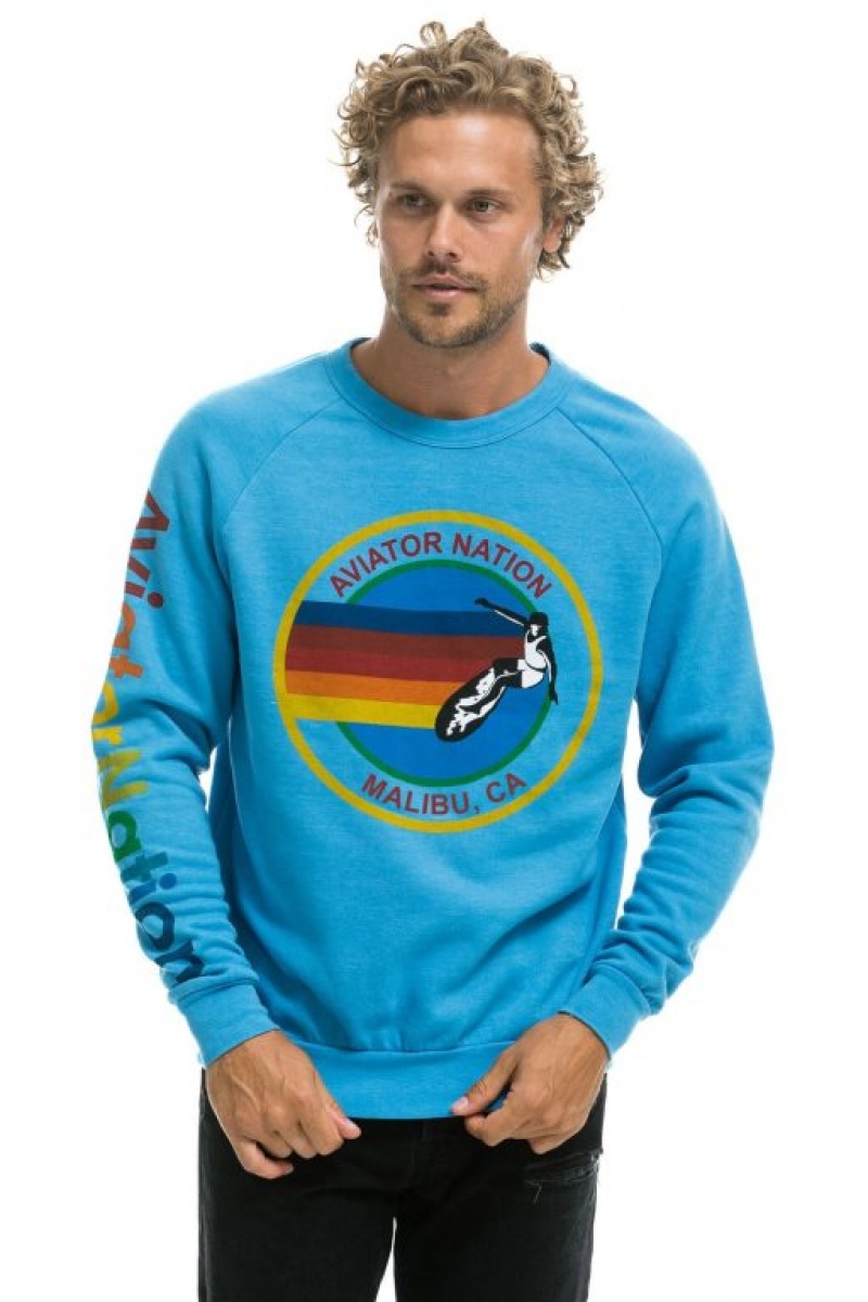 Sudaderas Aviator Nation Malibu Mujer Ocean | 20AKRECNY