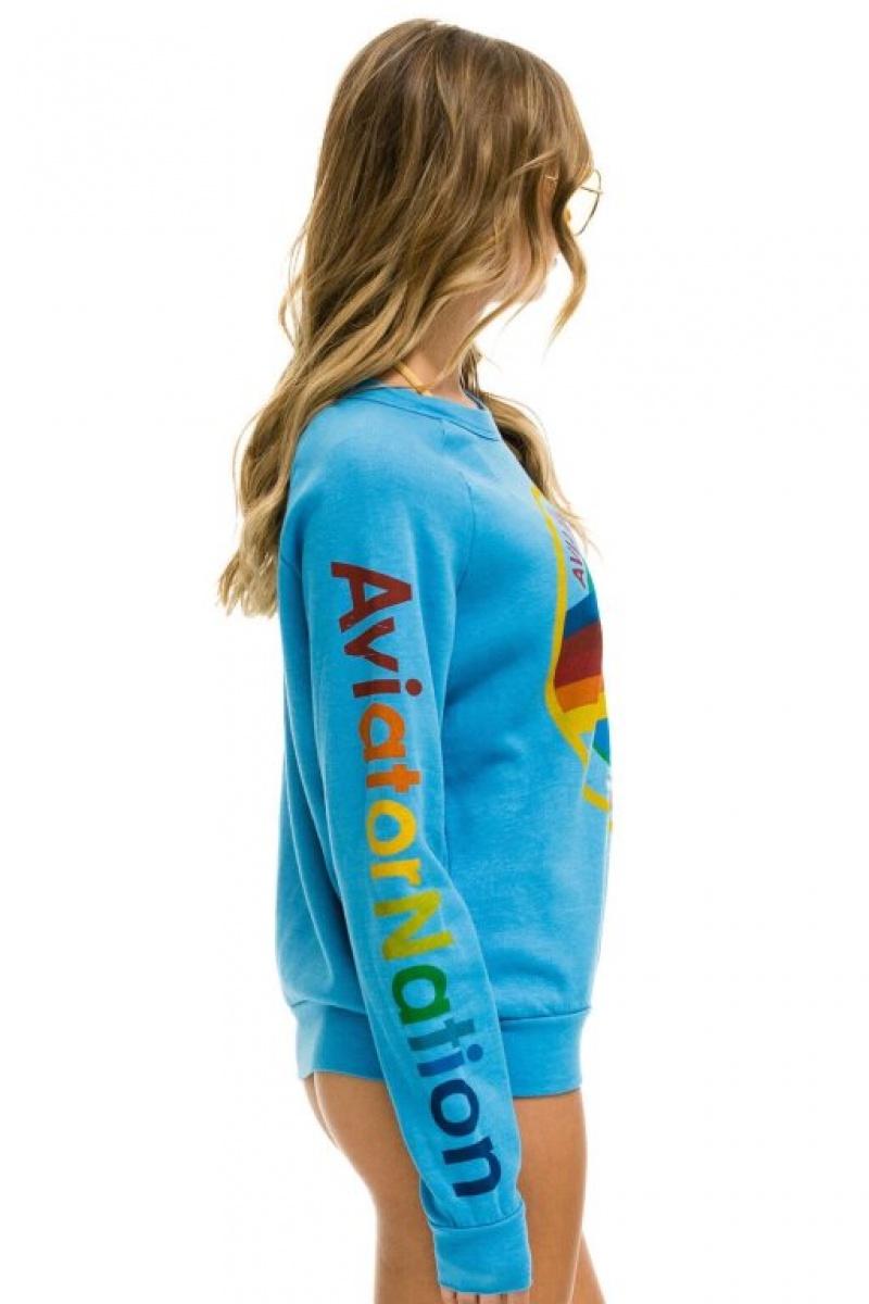 Sudaderas Aviator Nation Malibu Mujer Ocean | 20AKRECNY