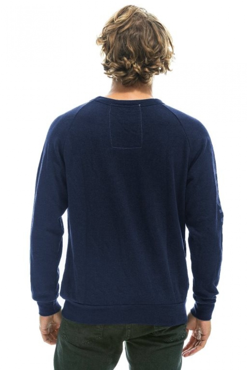 Sudaderas Aviator Nation Miami Crew Mujer Navy | 19JTCQYFP