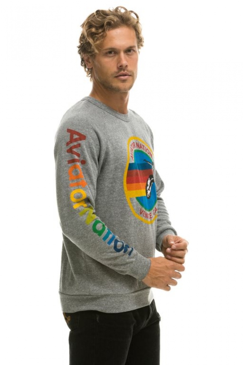 Sudaderas Aviator Nation Mujer Grey | 19DOJYBAC