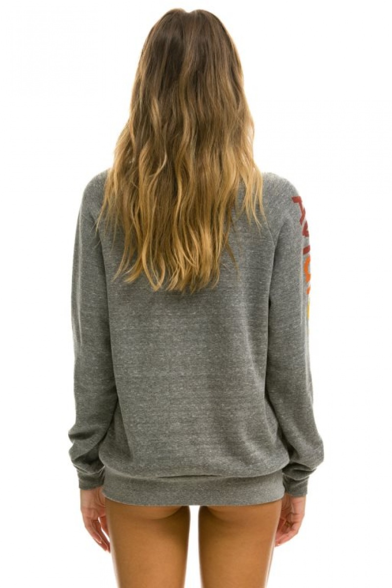 Sudaderas Aviator Nation Mujer Grey | 19DOJYBAC