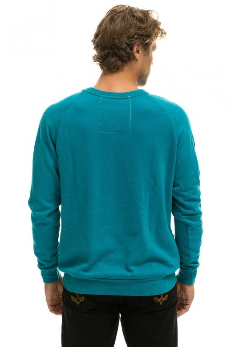 Sudaderas Aviator Nation Mujer Turquoise | 18XHOMVLT